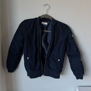 H&M Boys Dark Blue Bomber Jacket
